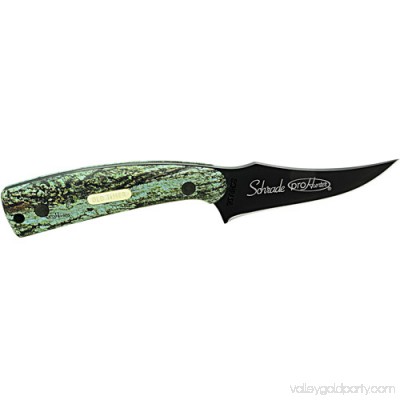 Schrade Old Timer Sharpfinger Black Fixed Blade Knife, Camo 551904035